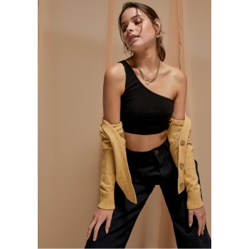 Crop top one shoulder