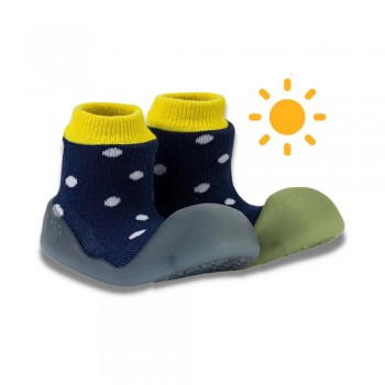 Παιδικές Καλτσοπαντόφλες Chameleon BigToes Polka Navy