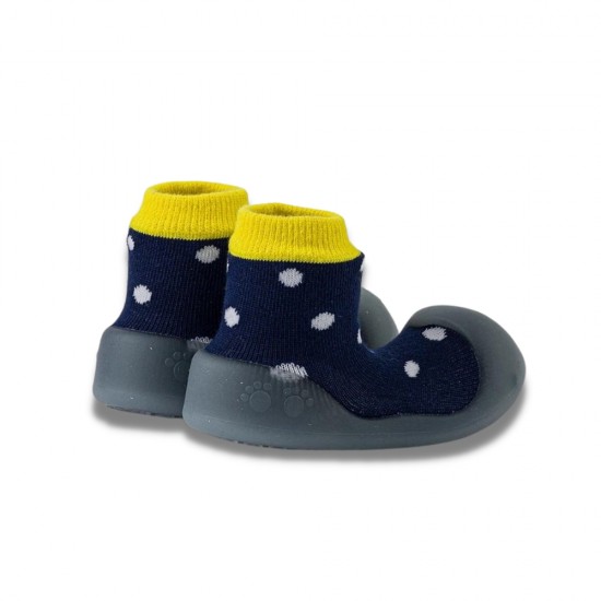 Παιδικές Καλτσοπαντόφλες Chameleon BigToes Polka Navy