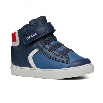 Geox Παιδικά Sneakers High Ανατομικά Μπλε Gisli B B461NA054FUC0700