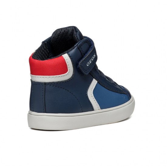 Geox Παιδικά Sneakers High Ανατομικά Μπλε Gisli B B461NA054FUC0700