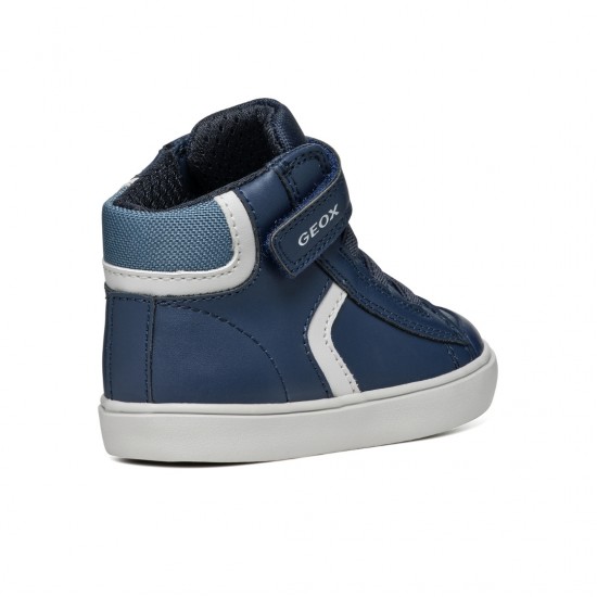 Geox Παιδικά Sneakers High Ανατομικά Μπλε Gisli B B461NA054FUC0832