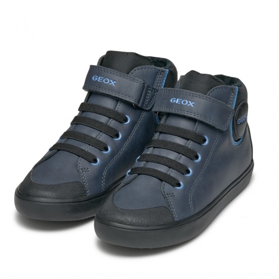 Geox Παιδικά Sneakers High Ανατομικά Μπλε Gisli B J465CC0MEFUC0693