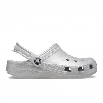 Crocs Παιδικά Σαμπό Θαλάσσης Classic Clog K Ασημί 206993