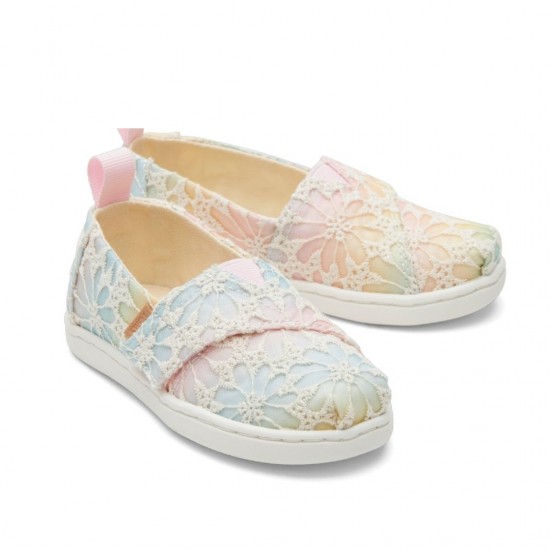 Εσπαντρίγια Toms Alpargata Parfait Pink Ombre Floral Lace 10020629