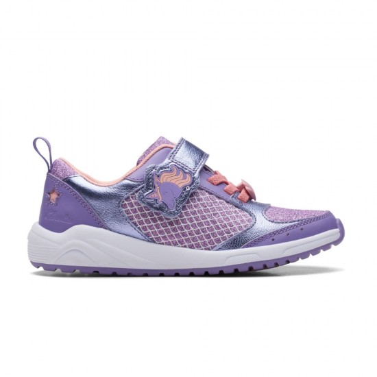 Παιδικό sneaker Clarks Aquatic Brill Kid Purple Interest