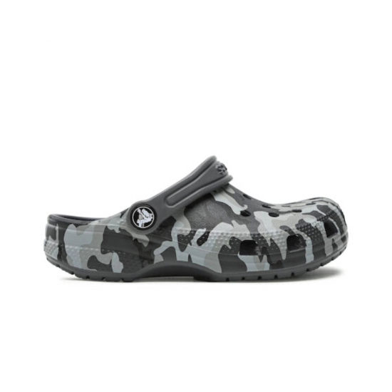 Crocs Παιδικά Ανατομικά Σαμπό Θαλάσσης Classic Camo Clog Πολύχρωμα