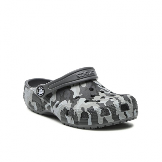 Crocs Παιδικά Ανατομικά Σαμπό Θαλάσσης Classic Camo Clog Πολύχρωμα