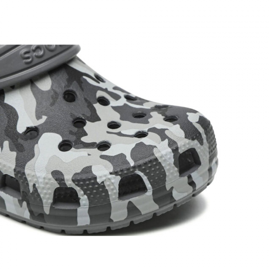 Crocs Παιδικά Ανατομικά Σαμπό Θαλάσσης Classic Camo Clog Πολύχρωμα