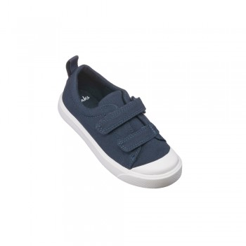 Παιδικό Clarks sneakers πάνινο City Flare Lo T 26141584 Navy Μπλε