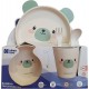 KIKKA BOO BAMBOO ΣΕΤ ΦΑΓΗΤΟΥ 5 ΤΜΧ - BEAR MINT 31302040071