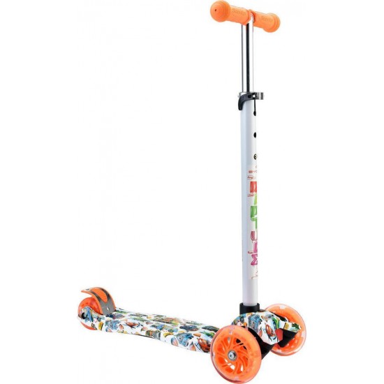 Πατίνι Scooter Rapture με Φωτιζόμενες Ρόδες Orange Byox 3800146225681