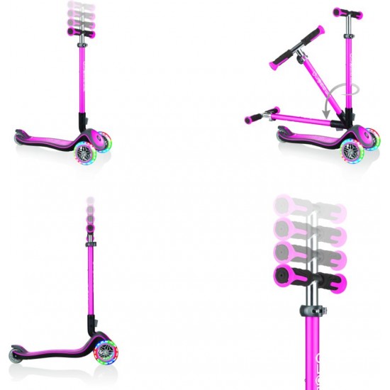 Globber Scooter Elite Deluxe Deep Pink 444-410