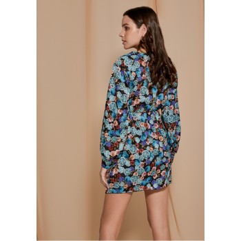 Φόρεμα floral μπλε