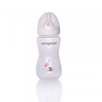 Μπιμπερό με αντί-κολική θηλή PP 300ml Birdy Blu C0563 Girl Cangaroo 3800146259716