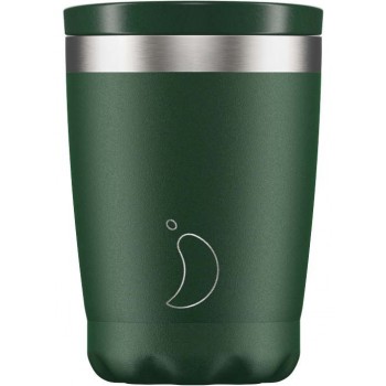 Chillys Coffee Cup Ανοξείδωτος Θερμός για Ροφήματα 340ml MATTE GREEN