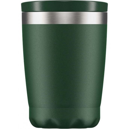 Chillys Coffee Cup Ανοξείδωτος Θερμός για Ροφήματα 340ml MATTE GREEN