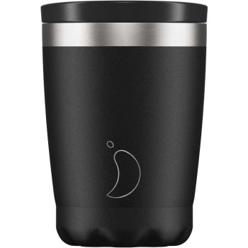 Chillys Coffee Cup Ανοξείδωτος Θερμός για Ροφήματα 340ml Black