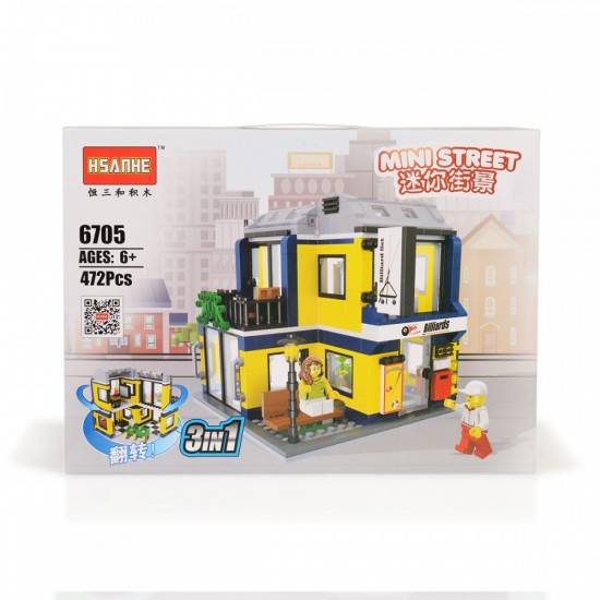 Τουβλάκια block Mini street biliard Club 472 elements 6705