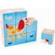 Hape Friendship Puzzle Blocks (E0452A) - Ο Πέπε & Οι Φίλοι Του Σχηματίζουν Έξι Διαφορετικές Εικόνες - 9Τεμ