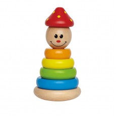 Hape Early Explorer Ξύλινη Πυραμίδα Clown Stacker 401916000400