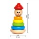 Hape Early Explorer Ξύλινη Πυραμίδα Clown Stacker 401916000400