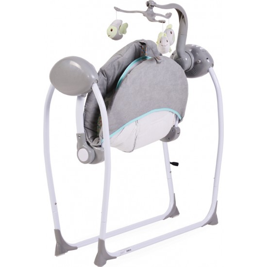 Ρηλάξ-Κούνια Baby Swing Plus Grey Cangaroo 3800146247126 - ΑΤΟΚΕΣ ΔΟΣΕΙΣ