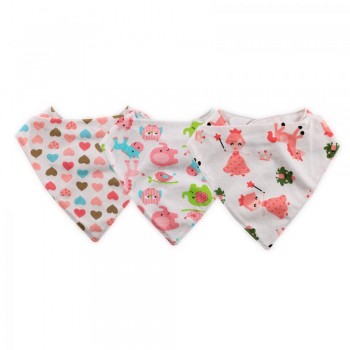 LORELLI ΣΕΤ ΒΡΕΦΙΚΕΣ ΜΠΑΝΤΑΝΕΣ BANDANA 3 PIECES 1026019 ΡΟΖ