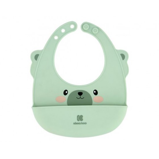 Βρεφική Σαλιάρα Σιλικόνης Kikkaboo Silicone Bib Mint 31303030008